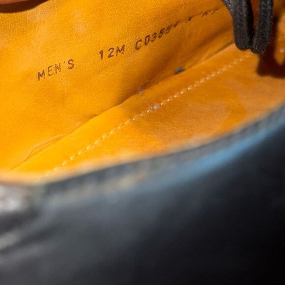 Cole Haan Air Madero Black Leather Cap Toe Nike Air Oxford Dress Shoes - Picture 6 of 11